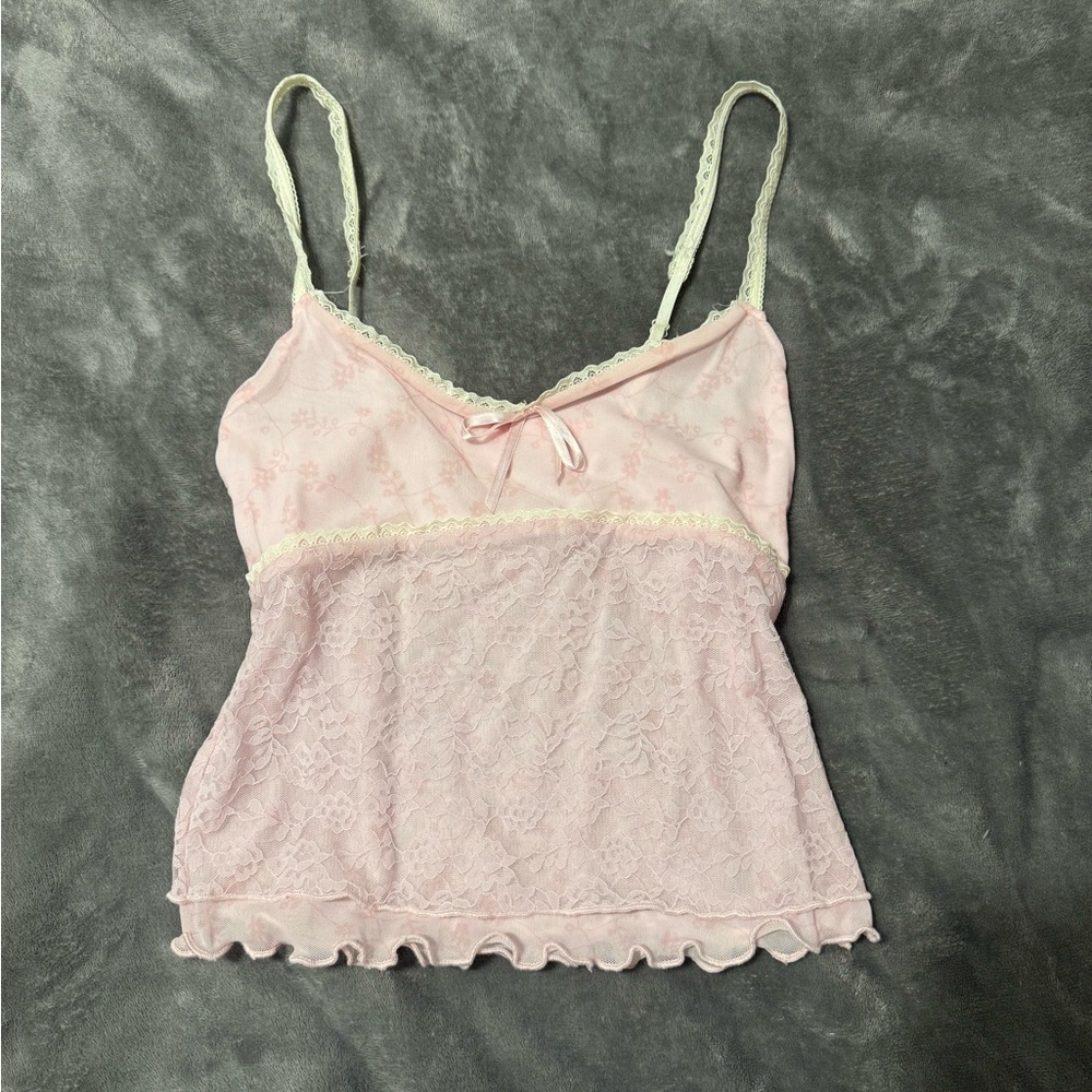 Forever 21 Blush Lace Top